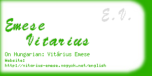 emese vitarius business card